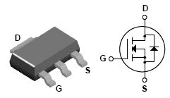 FQT1N60C, N-Channel MOSFET